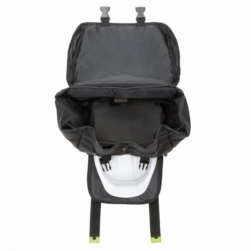 リュックサック（34L・現場用・反射テープ・着脱可能・ヘルメット収納ポケット・タブレット収納・シューズ収納・耐水・夜道・法人・ブラック）