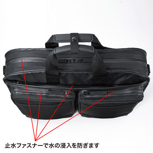 PCバッグ（15.6インチワイドまで対応・ビジネス・超撥水・軽量・ブラック） BAG-LW9BK サンワサプライ