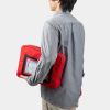 メールバッグ（メールポーチ・日本製・8号帆布・A4ファイル・角型2号封筒・防犯バッグ・レッド）