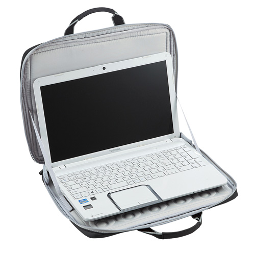 PCインナーケース（衝撃吸収タイプ・15.6インチワイドまで対応・ブラック） BAG-P20BK2 サンワサプライ