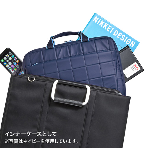 PCインナーケース（衝撃吸収タイプ・15.6インチワイドまで対応・ブラック） BAG-P20BK2 サンワサプライ