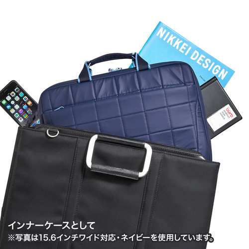 パソコンケース（衝撃吸収タイプ・13.3型ワイドまで対応・ブラック） BAG-P21BK2 サンワサプライ
