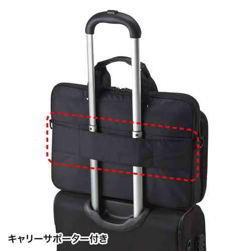 パソコンバッグ（ブラック・衝撃吸収タイプ・15.6インチワイドまで対応） BAG-P22BK サンワサプライ
