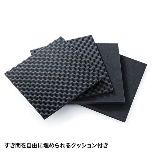 プロジェクターバッグ（低反発ウレタン・ブラック・キャリーサポーターつき）