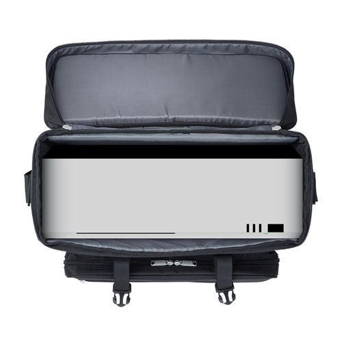 プロジェクターバッグ（低反発ウレタン・ブラック・キャリーサポーターつき）