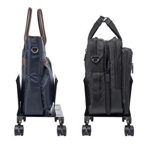 バッグ置き（キャスター付き・収納・黒・机下・幅調整・スタンド）