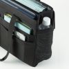 ミーティングバッグ（BOXバッグ・フタ付き・キャリーバッグ・14インチワイド・ノートPC対応・モバイルバッグ・テレワーク・フリーアドレス・ブラック）