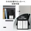 ミーティングバッグ（BOXバッグ・フタ付き・キャリーバッグ・14インチワイド・ノートPC対応・モバイルバッグ・テレワーク・フリーアドレス・ブラック）