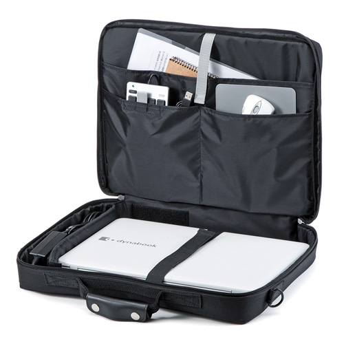 パソコンバッグ（15.6インチワイドまで対応・シングルタイプ・ビジネス・ブラック） BAG-U54BK2 サンワサプライ