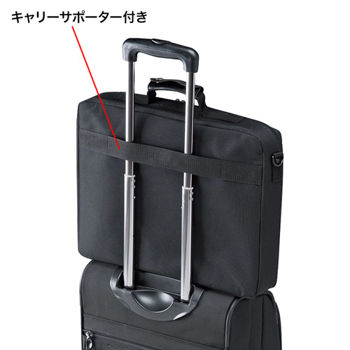 パソコンバッグ（15.6インチワイドまで対応・シングルタイプ・ビジネス・ブラック） BAG-U54BK2 サンワサプライ