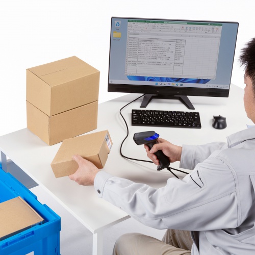 バーコードリーダー（1次元・2次元・USB・有線・日本語QRコード・JANコード・IP42・スタンド付き・オートセンシング・物流管理・キャッシュレス・無人店舗）