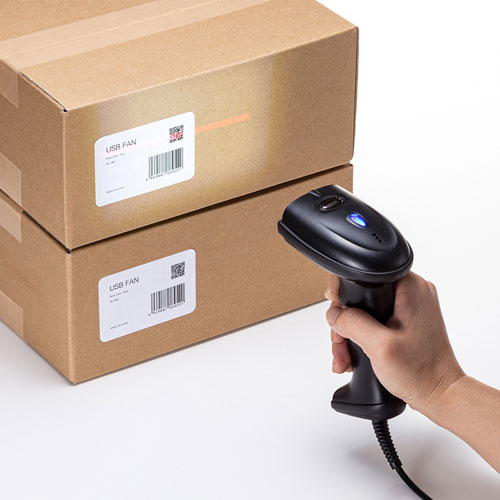 バーコードリーダー（ハンディタイプ・2次元・1次元・有線） BCR-2D5BK