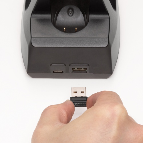 バーコードリーダー（バーコードスキャナ・日本語QRコード・JANコード・Bluetooth 2.4GHz・有線/無線両対応・1次元/2次元・ 充電クレードル付・図書館・物流管理