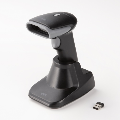 バーコードリーダー（バーコードスキャナ・日本語QRコード・JANコード・Bluetooth 2.4GHz・有線/無線両対応・1次元/2次元・ 充電クレードル付・図書館・物流管理