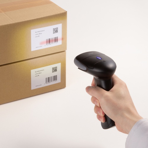 バーコードリーダー（バーコードスキャナ・日本語QRコード・JANコード・Bluetooth 2.4GHz・有線/無線両対応・1次元/2次元・ 充電クレードル付・図書館・物流管理