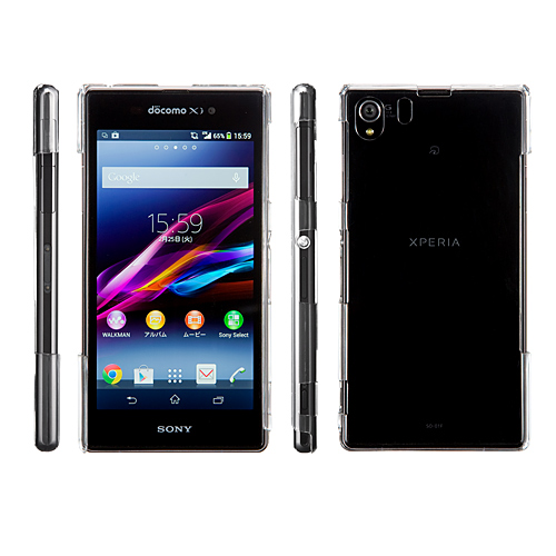 Xperia Z1クリアケース(マグネットケーブル・液晶保護フィルム付き)