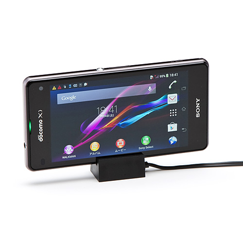 XperiaZ1fブラック(充電スタンド付)