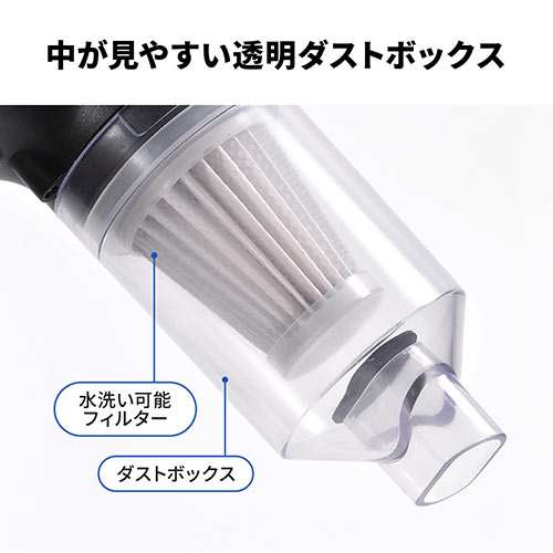 ハンディカークリーナー 車用掃除機 シガーソケット DC12V ケーブル長