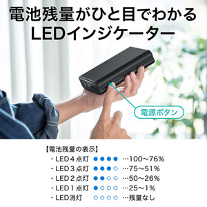 モバイルバッテリー（AC・USB出力対応・飛行機・持ち込み・機内） BTL-RDC14 サンワサプライ