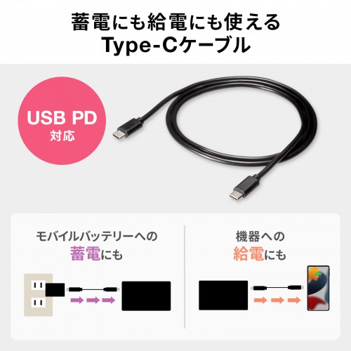 モバイルバッテリー（飛行機・持ち込み・大容量・PD60W・軽量・小型・持ち運び・機内） BTL-RDC24 サンワサプライ