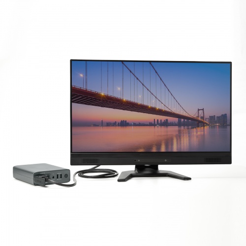 モバイルバッテリー（AC出力対応・80W出力対応・40200mAh・USB-A2ポート・USB充電）