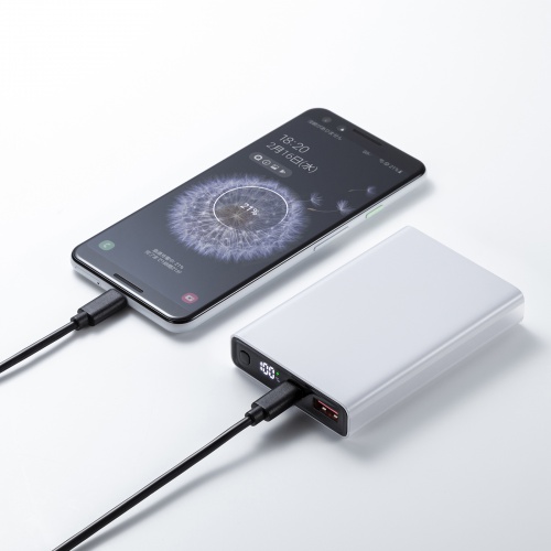 モバイルバッテリー（10000mAh・軽量・小型・持ち運び・PD20W・ホワイト・急速充電・飛行機・持ち込み・機内）  BTL-RDC27W サンワサプライ