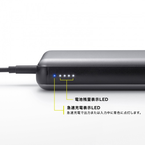 モバイルバッテリー（飛行機・持ち込み・大容量・20000mAh・軽量・小型・持ち運び・PD20W・タイプCポート搭載・PD対応・機内・収納ポーチ付き） BTL-RDC29 サンワサプライ