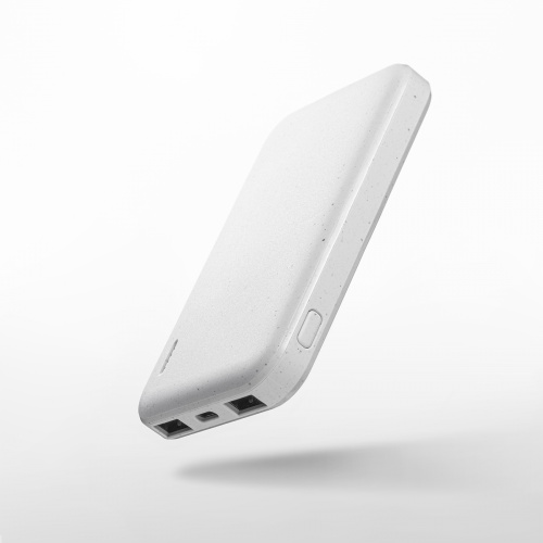 モバイルバッテリー（5000mAh・機内持ち込み対応・再生素材使用・3ポート・ホワイト） BTL-RDC32EC サンワサプライ