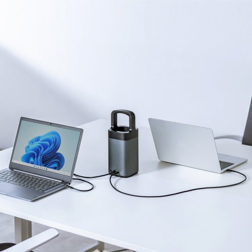 モバイルバッテリー（ハンドル・軽量・小型・持ち運び・大容量・PD90W・高速充電・ノートPC・2台同時充電・スマホ・タブレット・PSE認証済み）BTL-RDC36