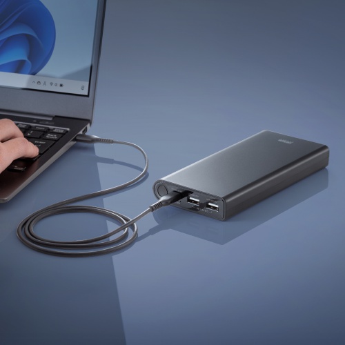 モバイルバッテリー（USB PD対応・19800mAh・PD60W・Type-C×1/USB A×1・ノートパソコン・タブレット・スマートフォン・機内持ち込み・出張・持ち運び・PSE適合品）
