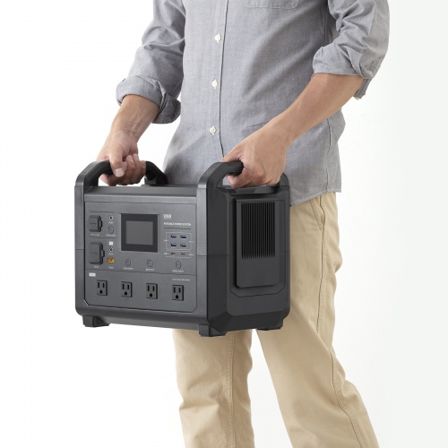 ポータブル電源（可搬型蓄電池）（大容量・1536Wh・AC1600W出力・PD100W・リン酸鉄リチウムイオン電池・ポタ電・正弦波・非常用電源・地震対策・停電・災害・節電）