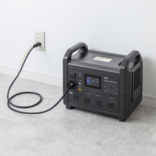 ポータブル電源（可搬型蓄電池）（大容量・1536Wh・AC1600W出力・PD100W・リン酸鉄リチウムイオン電池・ポタ電・正弦波・非常用電源・地震対策・停電・災害・節電）