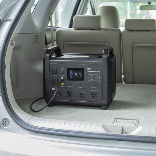 ポータブル電源（可搬型蓄電池）（大容量・1536Wh・AC1600W出力・PD100W・リン酸鉄リチウムイオン電池・ポタ電・正弦波・非常用電源・地震対策・停電・災害・節電）