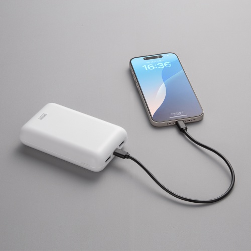 モバイルバッテリー（20000mAh・PD20W・C×1/A×2・高速充電・PSE認証済み・飛行機持ち込み可能・スマホ・モバ充・ホワイト）