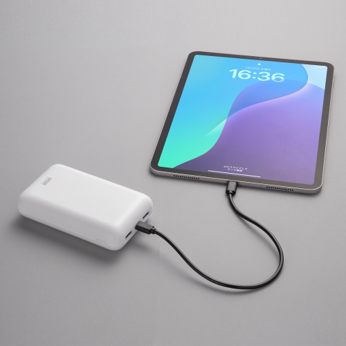 モバイルバッテリー（20000mAh・PD20W・C×1/A×2・高速充電・PSE認証済み・飛行機持ち込み可能・スマホ・モバ充・ホワイト）