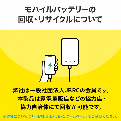 モバイルバッテリー（20000mAh・PD20W・C×1/A×2・高速充電・PSE認証済み・飛行機持ち込み可能・スマホ・モバ充・ホワイト）