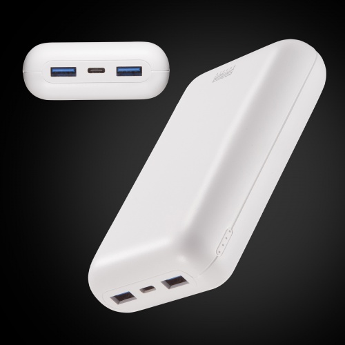 モバイルバッテリー（20000mAh・PD20W・C×1/A×2・高速充電・PSE認証済み・飛行機持ち込み可能・スマホ・モバ充・ホワイト）