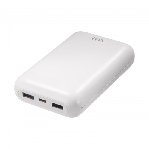 モバイルバッテリー（20000mAh・PD20W・C×1/A×2・高速充電・PSE認証済み・飛行機持ち込み可能・スマホ・モバ充・ホワイト）