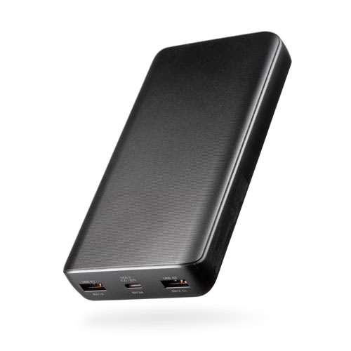 モバイルバッテリー（スマホバッテリー・大容量・20000mAh・C×1/A×1・iPhone/iPad/Android・PSE認証済み・薄型・飛行機持ち込み可能）