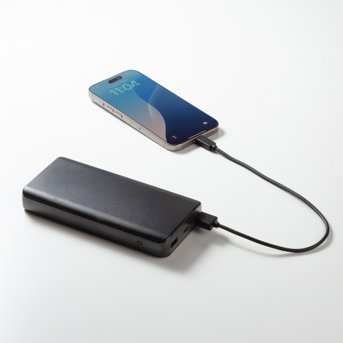 モバイルバッテリー（スマホバッテリー・大容量・20000mAh・C×1/A×1・iPhone/iPad/Android・PSE認証済み・薄型・飛行機持ち込み可能）