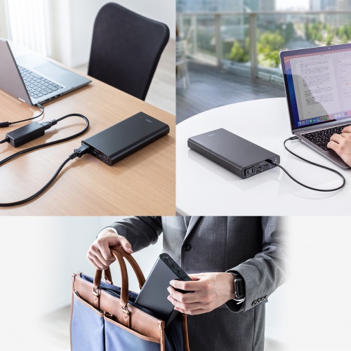 モバイルバッテリー（AC出力対応・大容量・20000mAh・72Wh・AC65W・PD45W・ノートパソコン・コンセント・USB充電・飛行機持ち込み可・旅行・ポタ電・ポータブル電源）