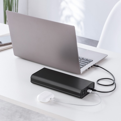 モバイルバッテリー（AC出力対応・大容量・27500mAh・99Wh・AC85W・PD65W・ノートパソコン・コンセント・USB充電・飛行機持ち込み可・旅行・ポタ電・ポータブル電源）