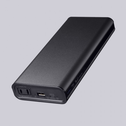 モバイルバッテリー（AC出力対応・大容量・27500mAh・99Wh・AC85W・PD65W・ノートパソコン・コンセント・USB充電・飛行機持ち込み可・旅行・ポタ電・ポータブル電源）