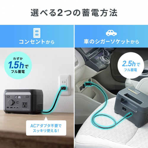 ポータブル電源（102.4Wh・AC出力・200W・持ち運び・軽量・USB PD65W・32000mAh・LEDライト付き・停電・災害・車中泊・ノートパソコン・小型家電）