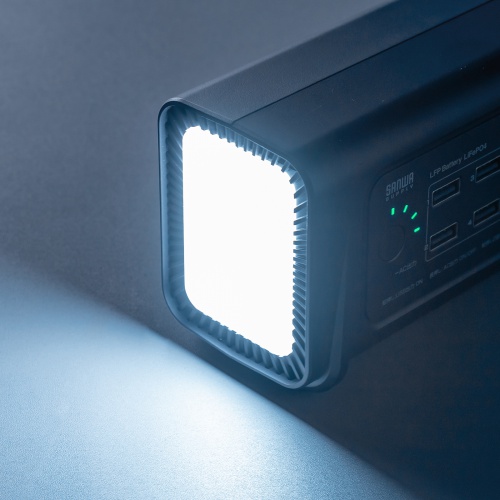 ポータブル電源（小型・AC出力・大容量・76.8Wh・24000mAh・USB PD65W・リン酸鉄リチウムイオン電池・LEDライト付き・機内持ち込み可・停電・災害・車中泊・ノートパソコン・持ち運び）