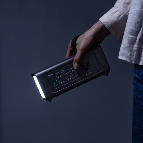 ポータブル電源（小型・AC出力・大容量・76.8Wh・24000mAh・USB PD65W・リン酸鉄リチウムイオン電池・LEDライト付き・機内持ち込み可・停電・災害・車中泊・ノートパソコン・持ち運び）