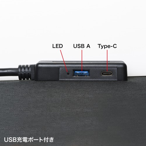 ポータブルソーラーパネル（最大出力100W）