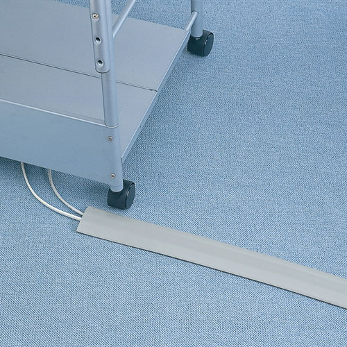 ケーブルカバー（ソフトタイプ・グレー・幅25.4mm・保護・配線カバー）