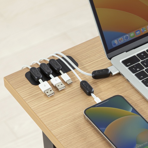 マグネットケーブルホルダー（ブラック）CA-515BK サンワサプライ