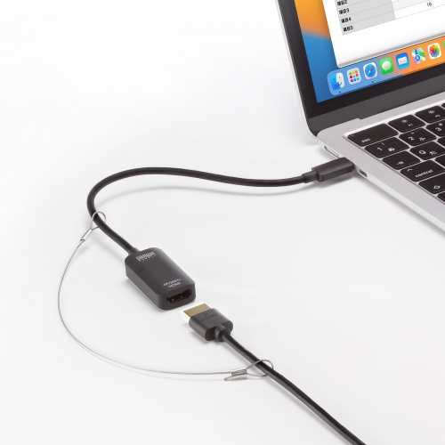 ケーブル・アダプタ連結用ワイヤー（盗難防止・紛失防止）